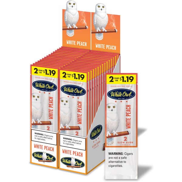 WHITE OWL 1.19$ - White owl 2/1.19$ white peach