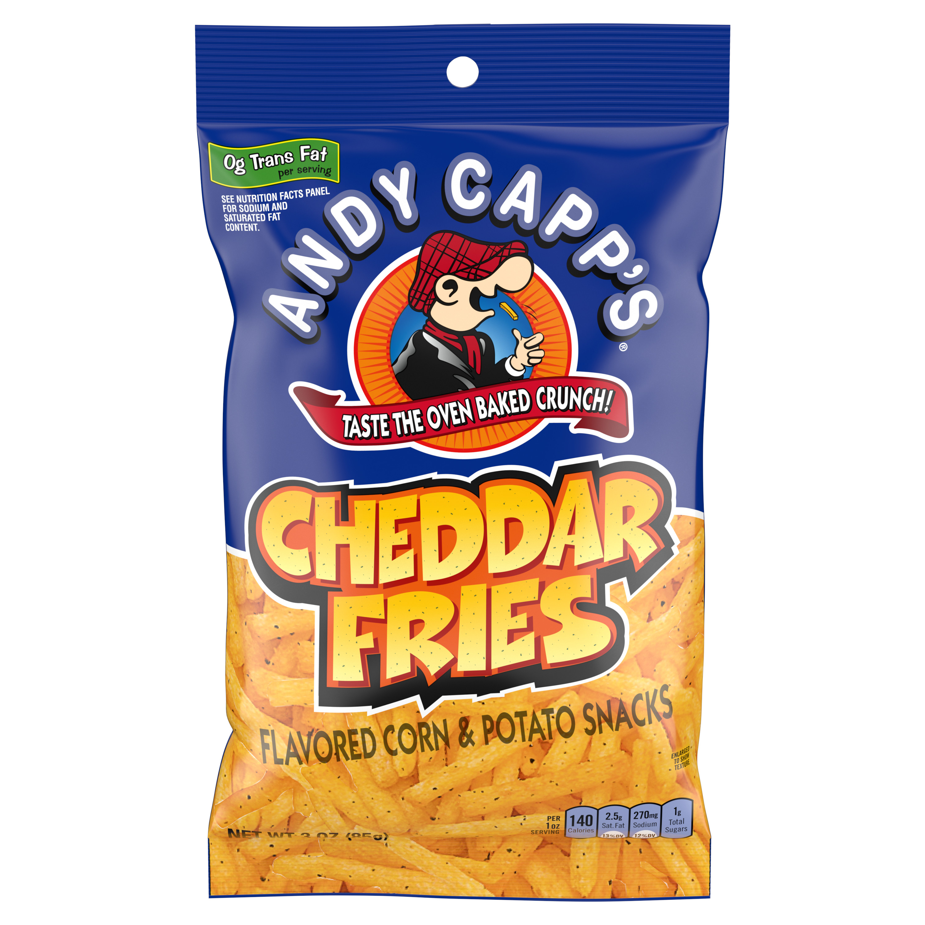 Andy Capp's Cheddar Fries Un-Priced 12/3 Oz.