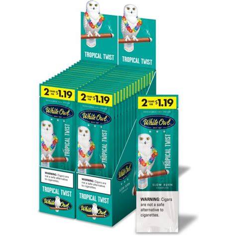 WHITE OWL 1.19$ - White owl 2/1.19$ white tropical twist