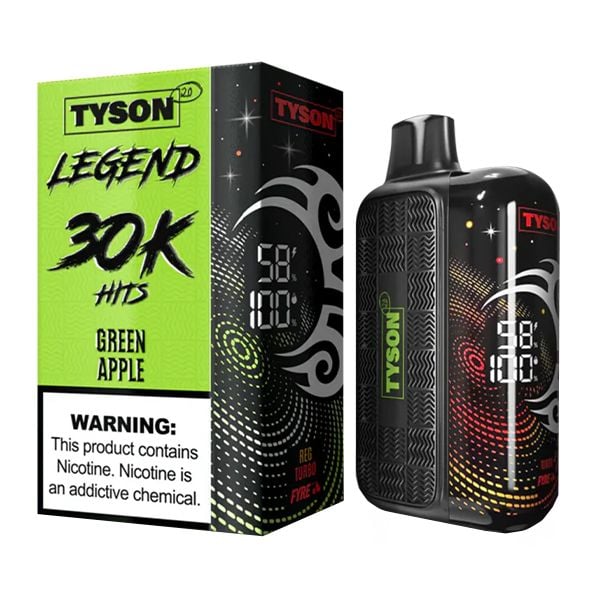tyson - tyson 30k puff 5pack Green apple